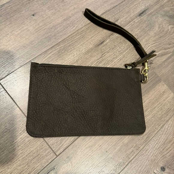 WP Standard The Leather Wristlet Olive Wallet Bag - Picture 4 of 7